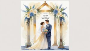 עיצוב הזמנה לחתונה דתית